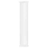 Radiador tradicional de 4 columnas en color blanco, con un diseño vertical y superficie lisa, ideal para calefacción eficiente