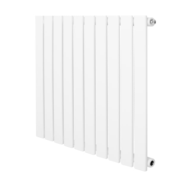 Radiador de columna única en color blanco, con diseño moderno y líneas rectas, ideal para calefacción eficiente en espacios reducidos