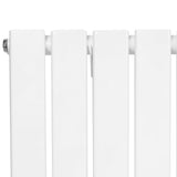 Radiador de columna única de 600 mm x 910 mm en color blanco, con un diseño moderno y acabado liso que resalta su elegancia