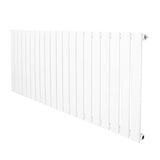 Radiador de columna única blanco de 600 mm x 1400 mm, con diseño moderno y líneas rectas, ideal para calefacción eficiente