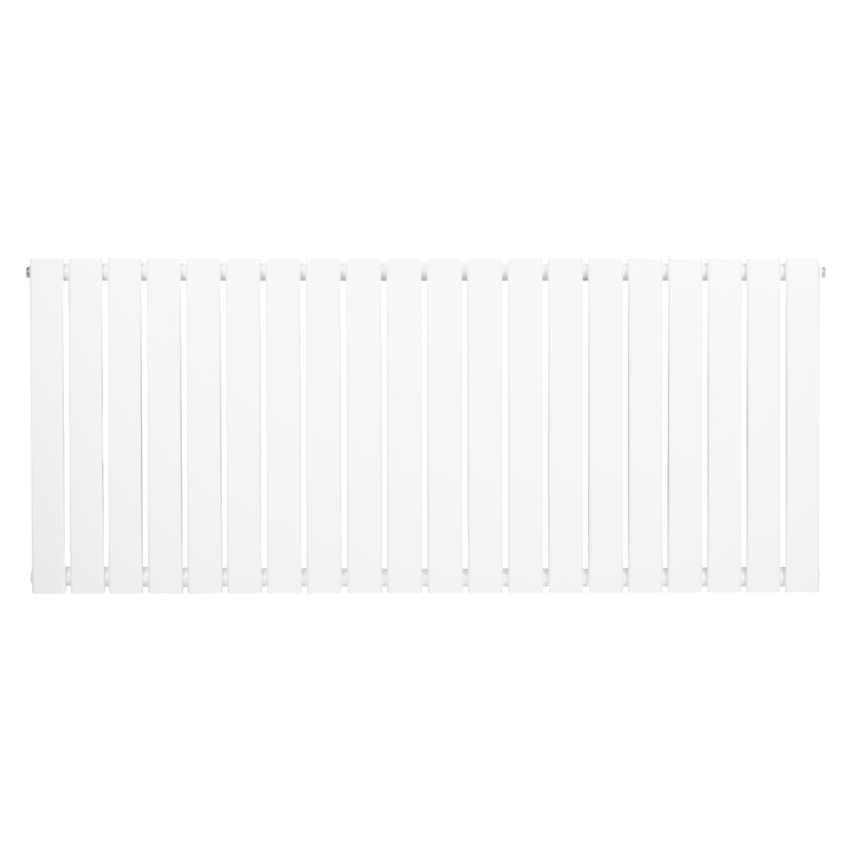Radiador de columna única blanco de 600 mm x 1400 mm, con diseño liso y moderno, ideal para calefacción eficiente en espacios interiores