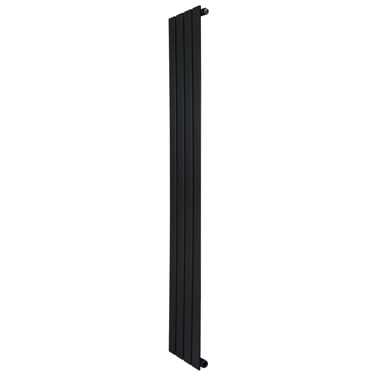 Radiador de columna única negro, 1600 mm x 280 mm, con diseño moderno y acabado liso, ideal para espacios contemporáneos
