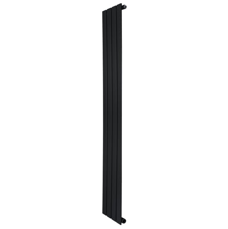 Radiador de columna única negro, 1600 mm x 280 mm, con diseño moderno y acabado liso, ideal para espacios contemporáneos