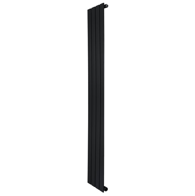 Radiador de columna única negro, 1600 mm x 280 mm, con diseño moderno y acabado liso, ideal para espacios contemporáneos