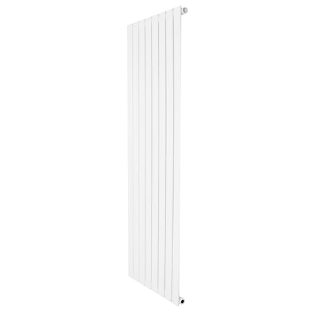 Radiador de columna única blanco de 1600 mm x 560 mm, con diseño vertical y acabado liso, ideal para calefacción eficiente