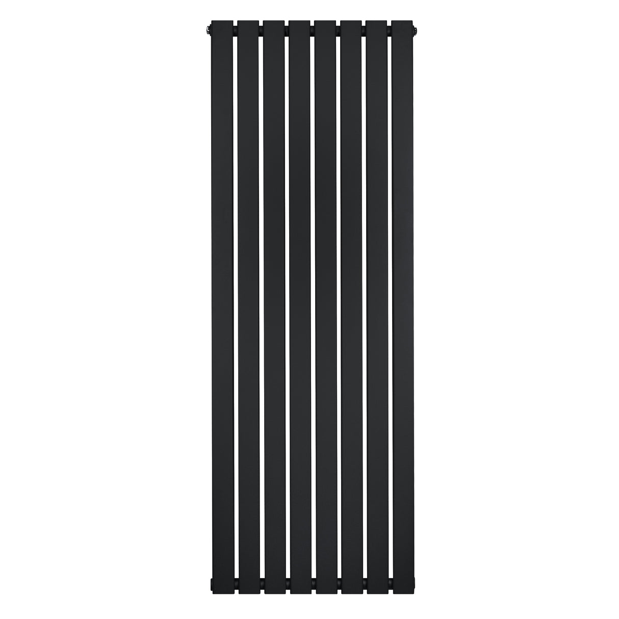 Radiador de columna negra de 1600 mm x 560 mm, con diseño vertical y acabado mate, ideal para calentar espacios modernos