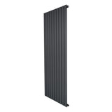 Radiador de columna única en gris antracita, 1600 mm x 700 mm, con diseño vertical y acabado liso, ideal para espacios modernos