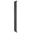 Radiador de columna única en gris antracita, mide 1800 mm de alto y 280 mm de ancho, con un diseño moderno y elegante
