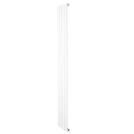 Radiador de columna única blanco de 1800 mm x 280 mm, diseño moderno y elegante, superficie lisa y acabado brillante