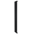 Radiador de columna única negro de 1800 mm x 280 mm, con un diseño elegante y moderno, ideal para espacios contemporáneos