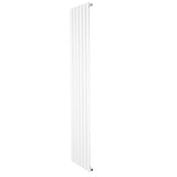 Radiador de columna única blanco, 1800 mm x 420 mm, con diseño vertical y acabado liso, ideal para espacios modernos y elegantes