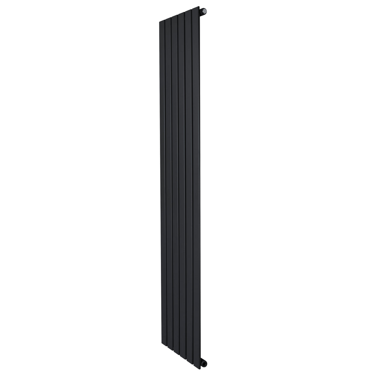 Radiador de columna única negro, 1800 mm x 420 mm, con un diseño elegante y moderno, ideal para espacios contemporáneos
