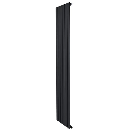 Radiador de columna única negro, 1800 mm x 420 mm, con un diseño elegante y moderno, ideal para espacios contemporáneos