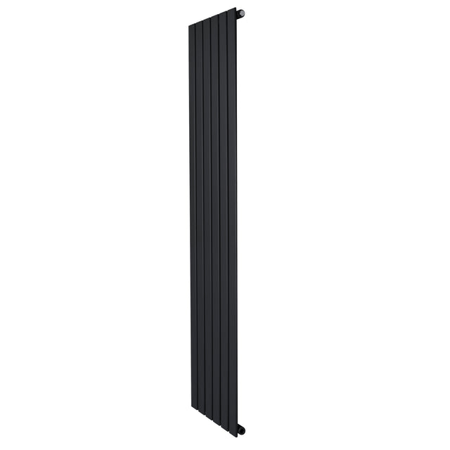 Radiador de columna única negro, 1800 mm x 420 mm, con un diseño elegante y moderno, ideal para espacios contemporáneos