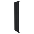 Radiador de columna única negro de 1800 mm x 560 mm, con un diseño elegante y moderno, ideal para espacios contemporáneos