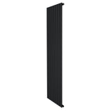 Radiador de columna única negro de 1800 mm x 560 mm, con un diseño elegante y moderno, ideal para espacios contemporáneos