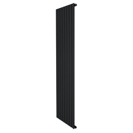Radiador de columna única negro de 1800 mm x 560 mm, con un diseño elegante y moderno, ideal para espacios contemporáneos