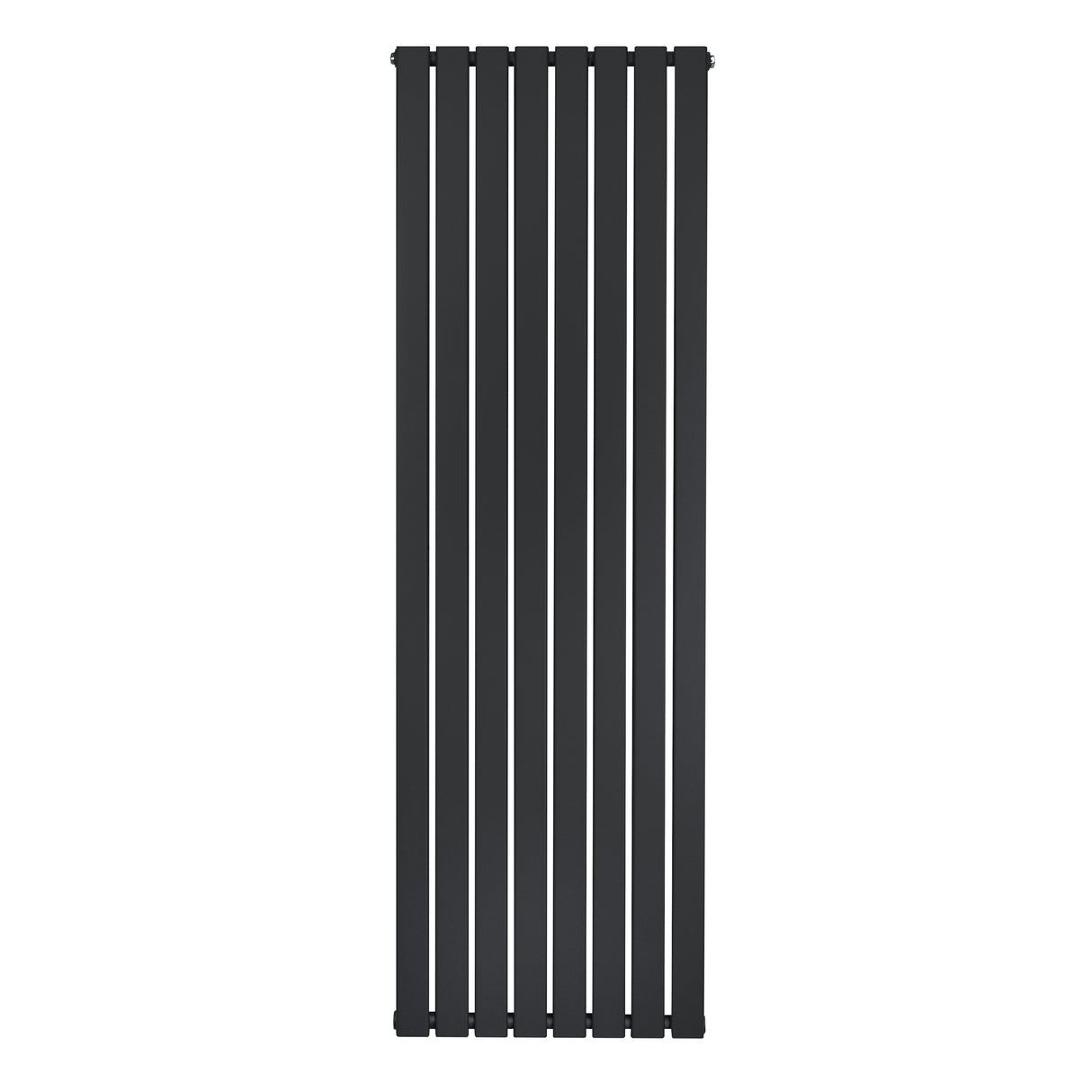 Radiador de columna única negro de 1800 mm x 560 mm, con diseño vertical y acabado liso, ideal para espacios modernos y elegantes