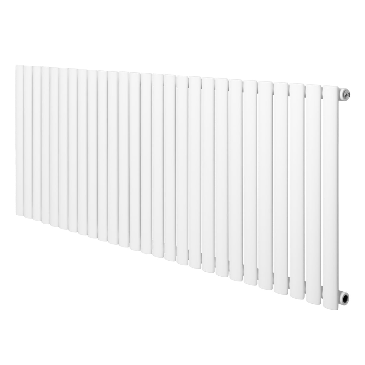 Radiador de columna ovalado blanco de 600 mm x 1620 mm, con diseño moderno y superficie lisa, ideal para calefacción eficiente
