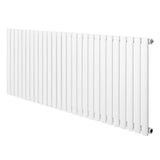 Radiador de columna ovalado blanco de 600 mm x 1620 mm, con diseño moderno y superficie lisa, ideal para calefacción eficiente