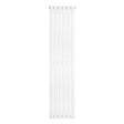 Radiador de columna ovalado blanco de 1600 mm x 360 mm, con un diseño elegante y acabado liso que complementa cualquier espacio