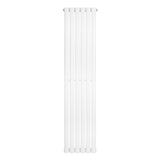 Radiador de columna ovalado blanco de 1600 mm x 360 mm, con un diseño elegante y acabado liso que complementa cualquier espacio
