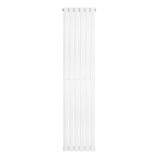 Radiador de columna ovalado blanco de 1600 mm x 360 mm, con un diseño elegante y acabado liso que complementa cualquier espacio