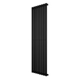 Radiador de columna ovalado negro de 1600 mm x 480 mm, con un diseño elegante y moderno, ideal para cualquier espacio interior