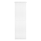 Radiador de columna ovalado blanco de 1600 mm x 480 mm, con un diseño elegante y moderno, ideal para cualquier espacio interior