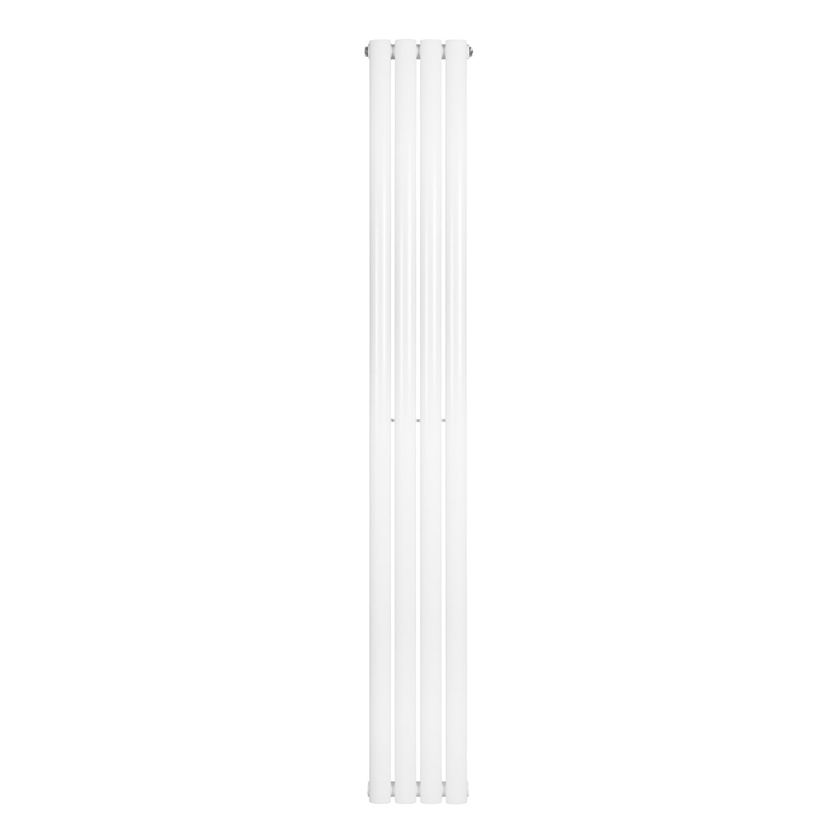 Radiador de columna ovalado en color blanco, con un diseño elegante y moderno, mide 1800 mm de alto y 240 mm de ancho