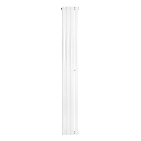 Radiador de columna ovalado en color blanco, con un diseño elegante y moderno, mide 1800 mm de alto y 240 mm de ancho