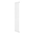 Radiador de columna ovalado blanco de 1800 mm x 360 mm, con un diseño elegante y superficie lisa que complementa cualquier espacio