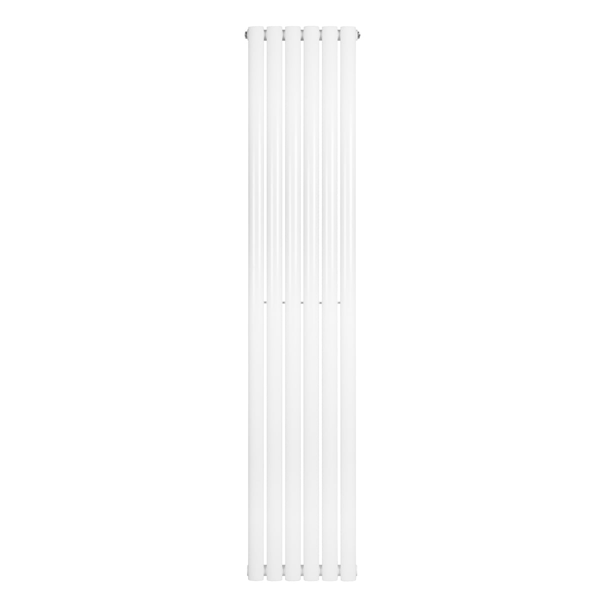 Radiador de columna ovalado blanco de 1800 mm x 360 mm, con un diseño elegante y acabado liso que complementa cualquier espacio