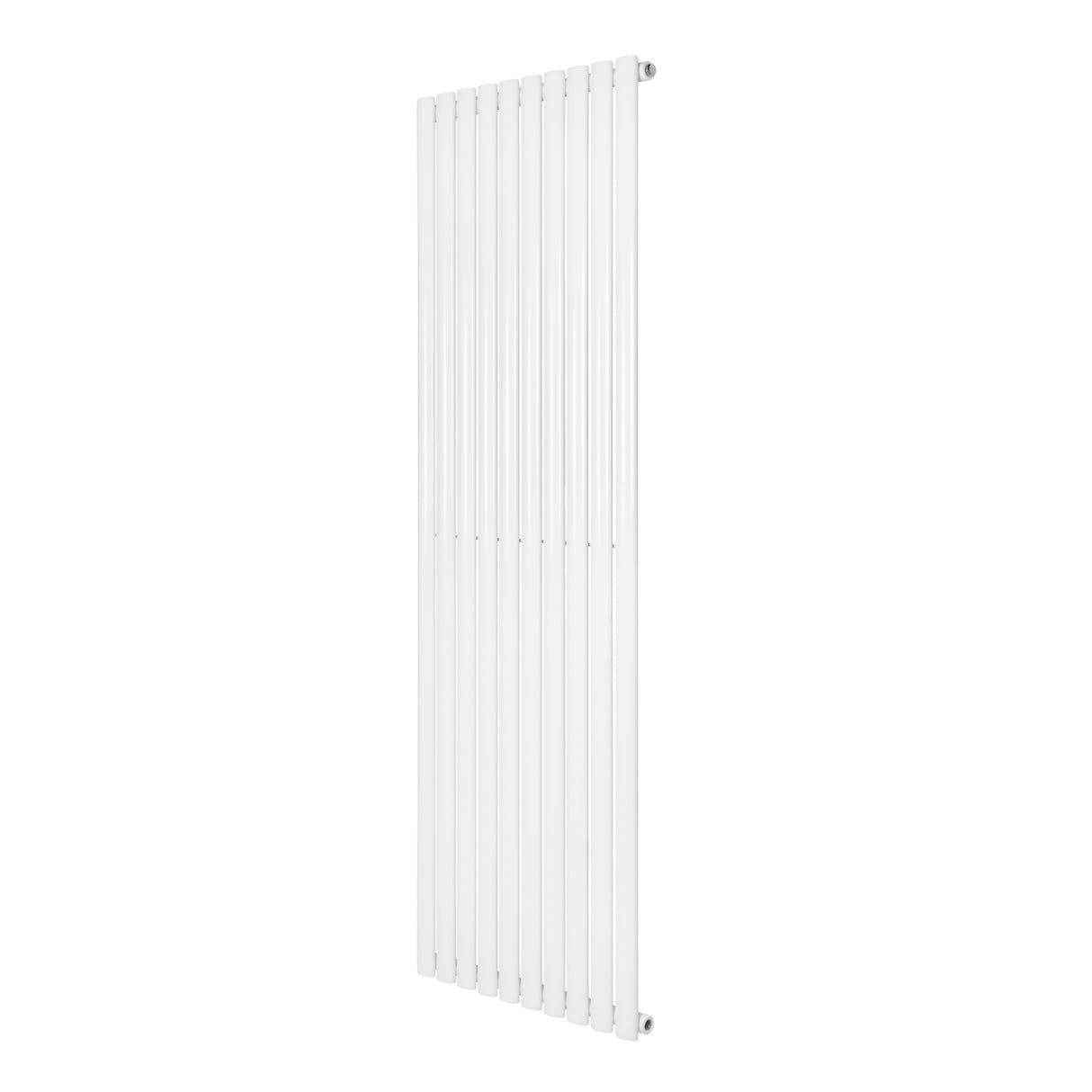 Radiador de columna ovalado blanco, 1800 mm x 600 mm, con diseño moderno y superficie lisa, ideal para calefacción eficiente