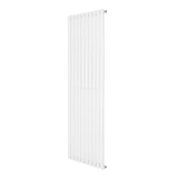 Radiador de columna ovalado blanco, 1800 mm x 600 mm, con diseño moderno y superficie lisa, ideal para calefacción eficiente