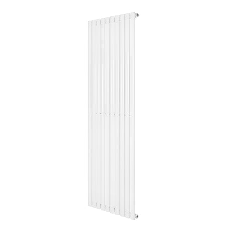 Radiador de columna ovalado blanco, 1800 mm x 600 mm, con diseño moderno y superficie lisa, ideal para calefacción eficiente