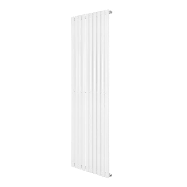Radiador de columna ovalado blanco, 1800 mm x 600 mm, con diseño moderno y superficie lisa, ideal para calefacción eficiente