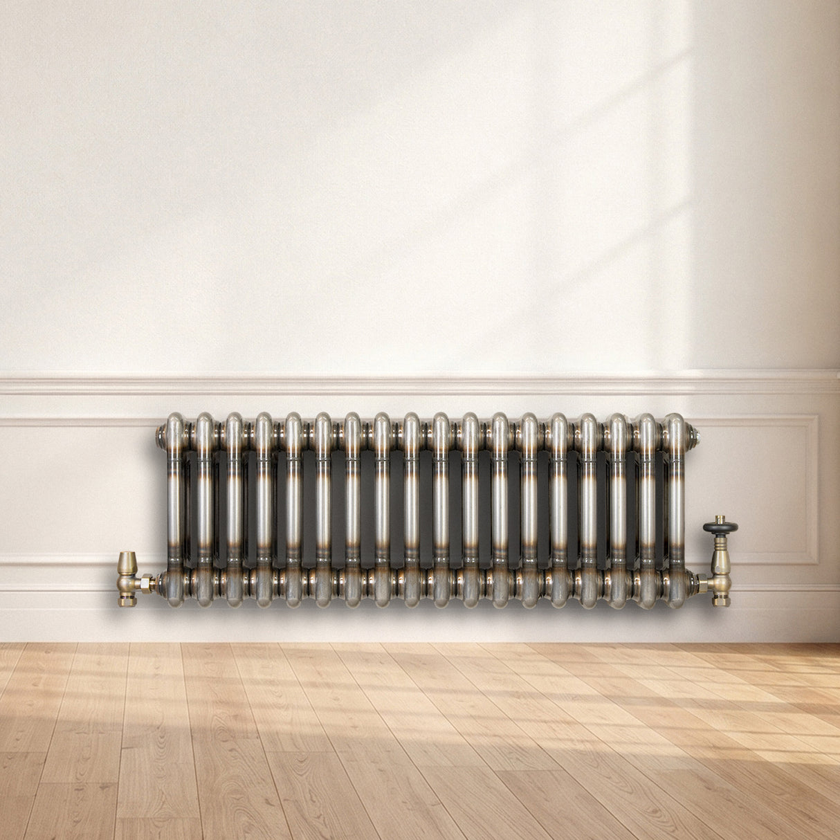 Radiador Tradicional de 2 Columnas - 300 x 830mm - Metal Crudo