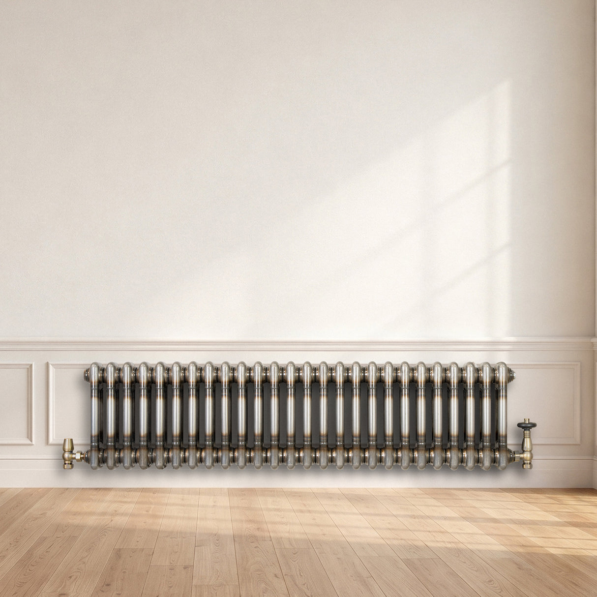 Radiador Tradicional de 2 Columnas - 300 x 1190mm - Metal Crudo