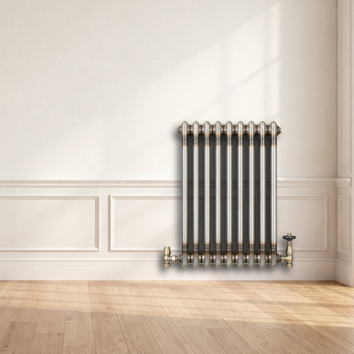 Radiador Tradicional de 2 Columnas - 600 x 425mm - Metal Crudo