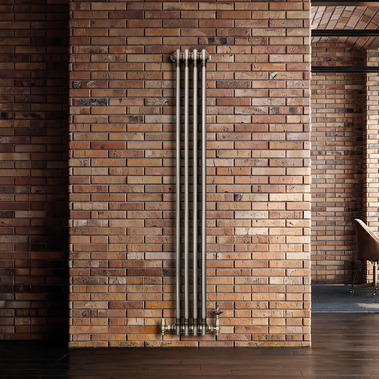 Radiador Tradicional de 2 Columnas - 1500 x 200mm - Metal Crudo