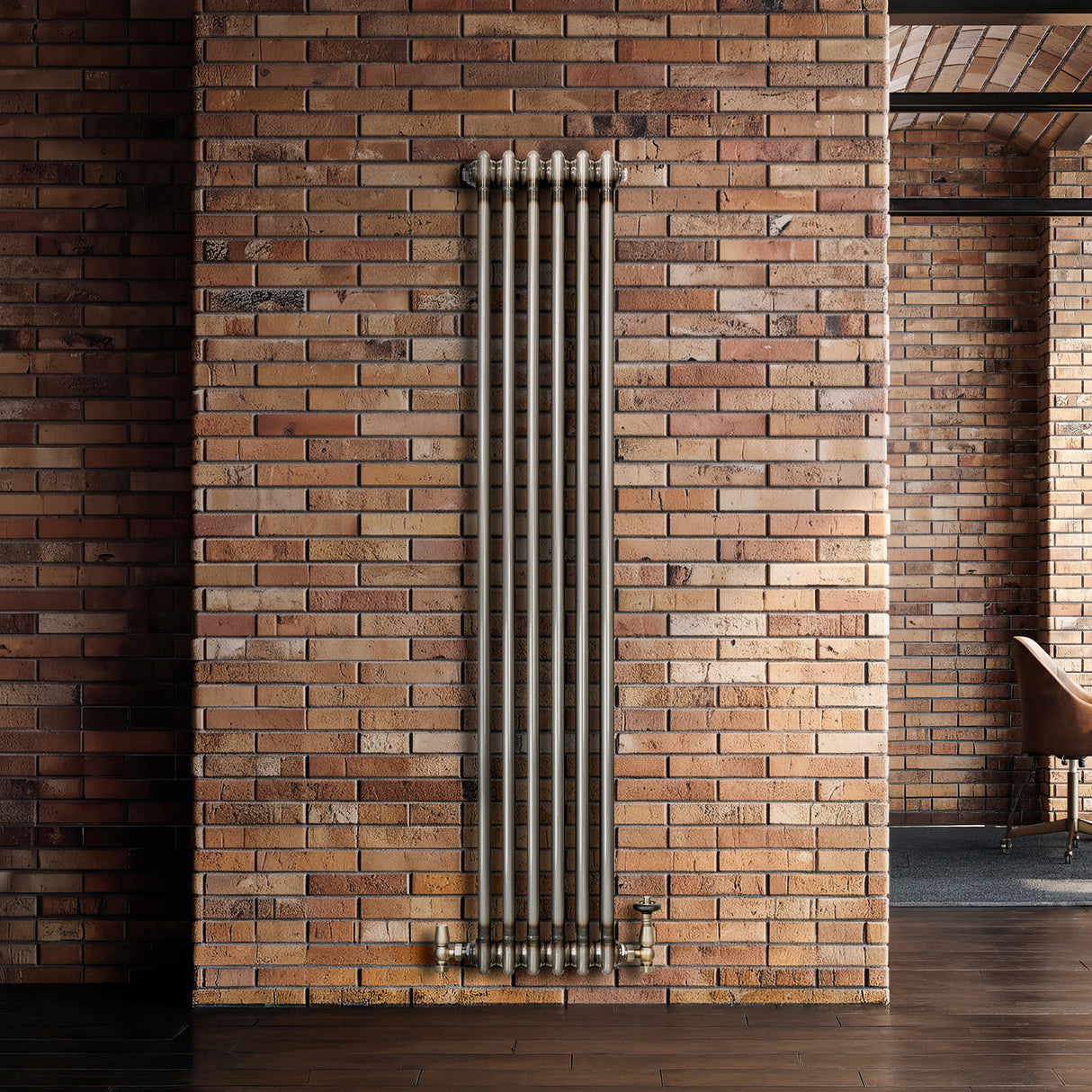 Radiador Tradicional de 2 Columnas - 1500 x 290mm - Metal Crudo
