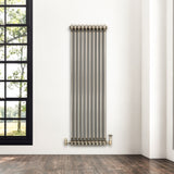Radiador Tradicional de 2 Columnas - 1500 x 470mm - Metal Crudo