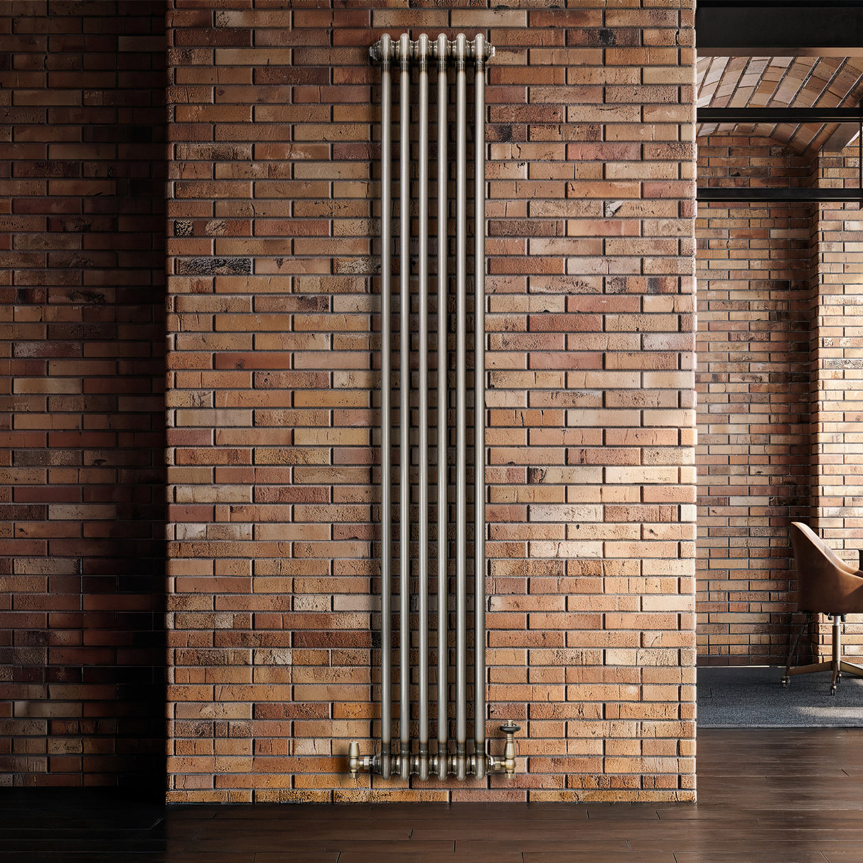 Radiador Tradicional de 2 Columnas - 1800 x 290mm - Metal Crudo