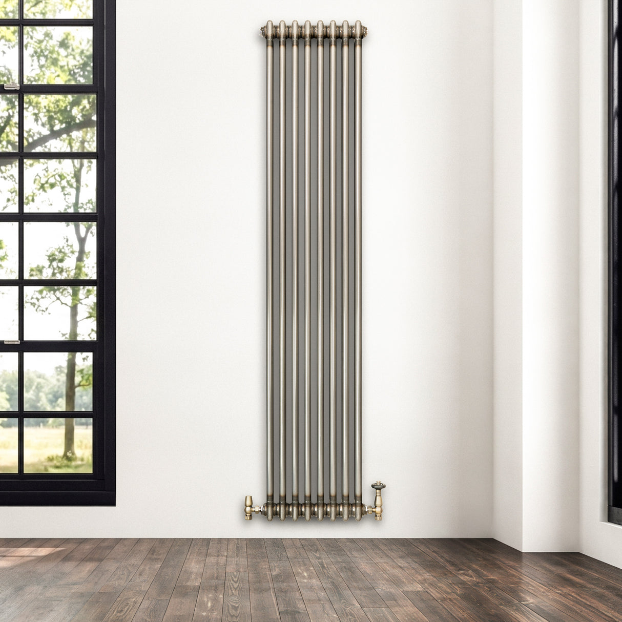 Radiador Tradicional de 2 Columnas - 1800 x 380mm - Metal Crudo
