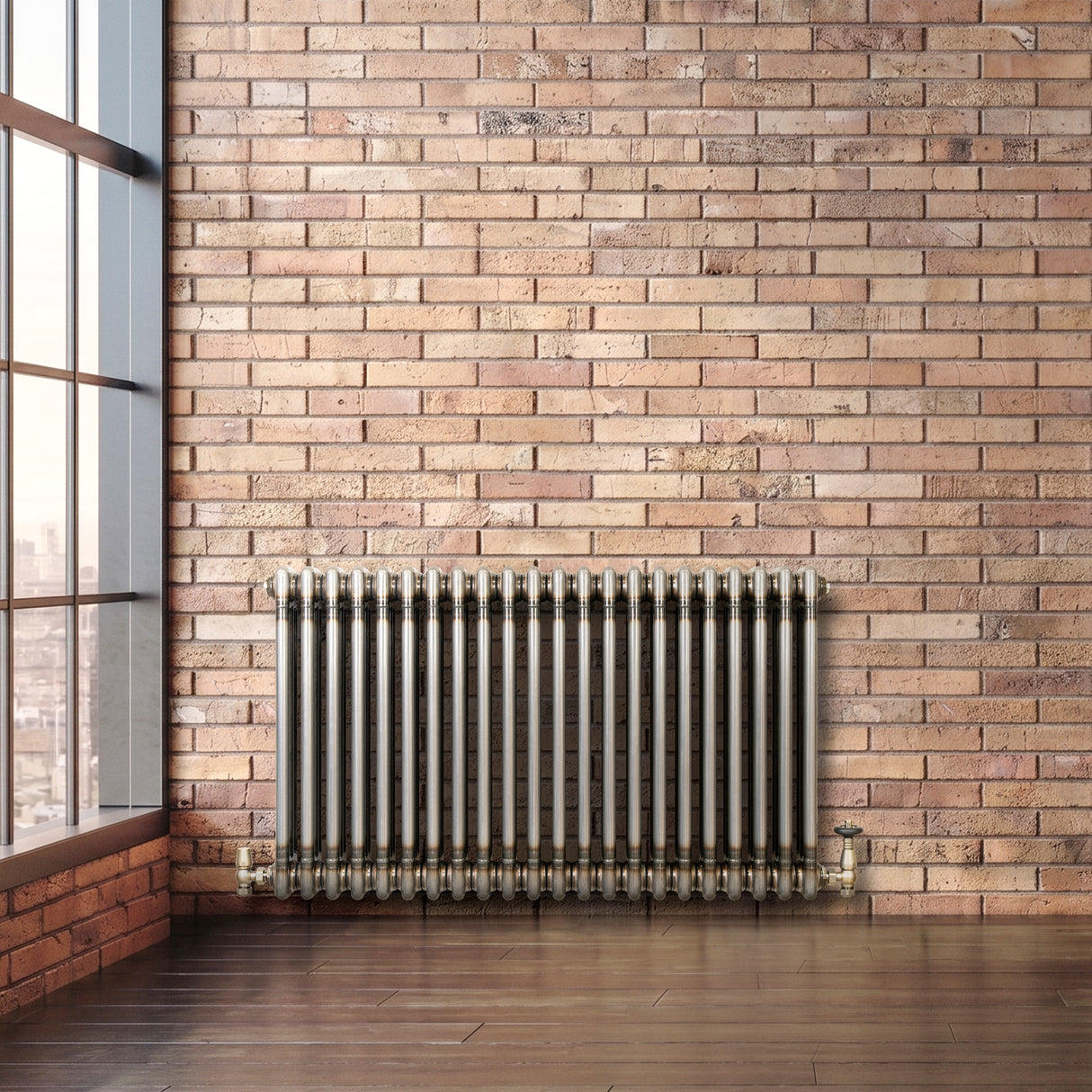 Radiador Tradicional de 3 Columnas - 600 x 1010mm - Metal Crudo