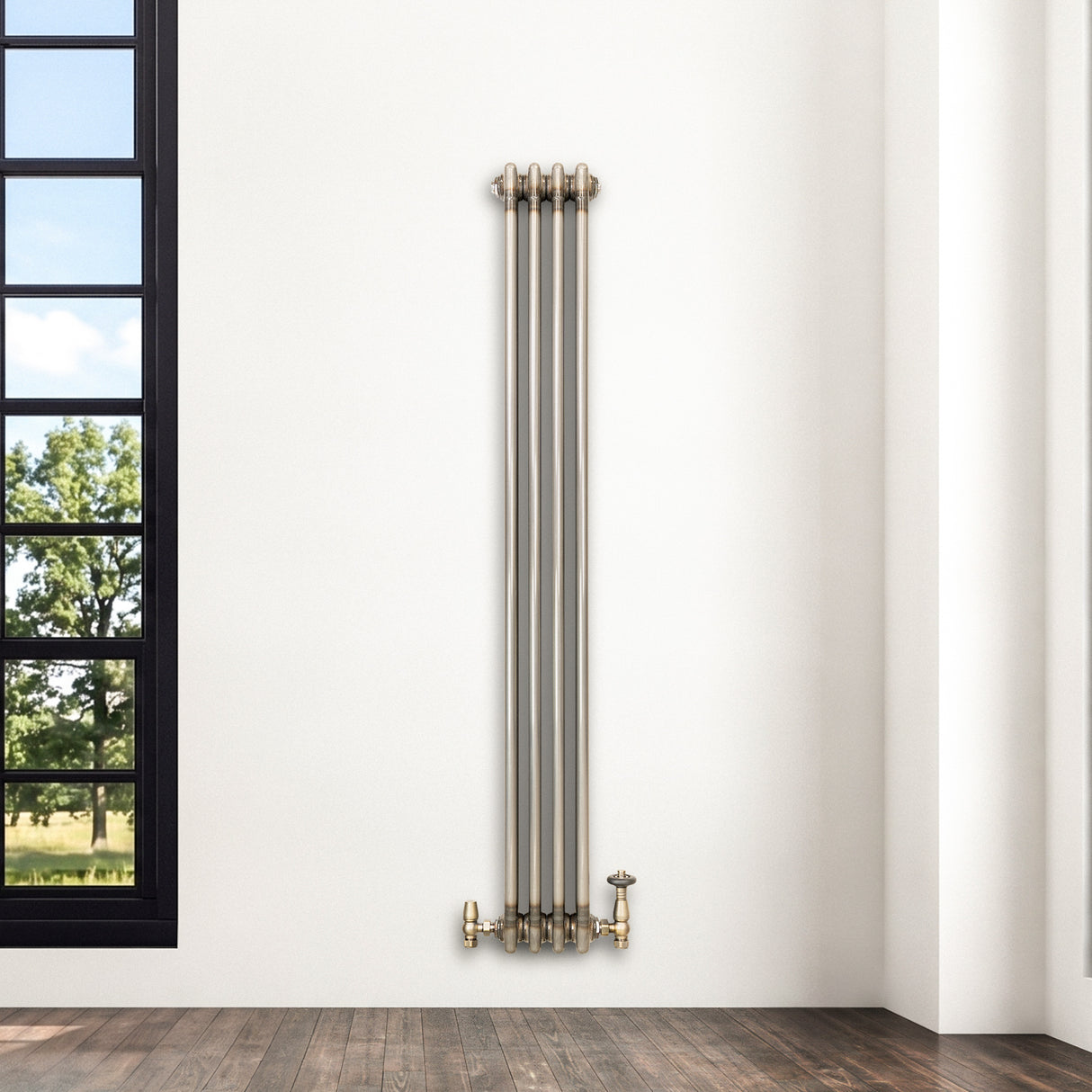 Radiador Tradicional de 3 Columnas - 1500 x 200mm - Metal Crudo