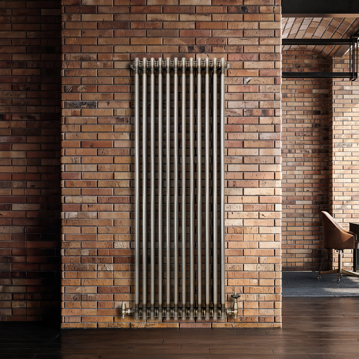 Radiador Tradicional de 3 Columnas - 1500 x 560mm - Metal Crudo