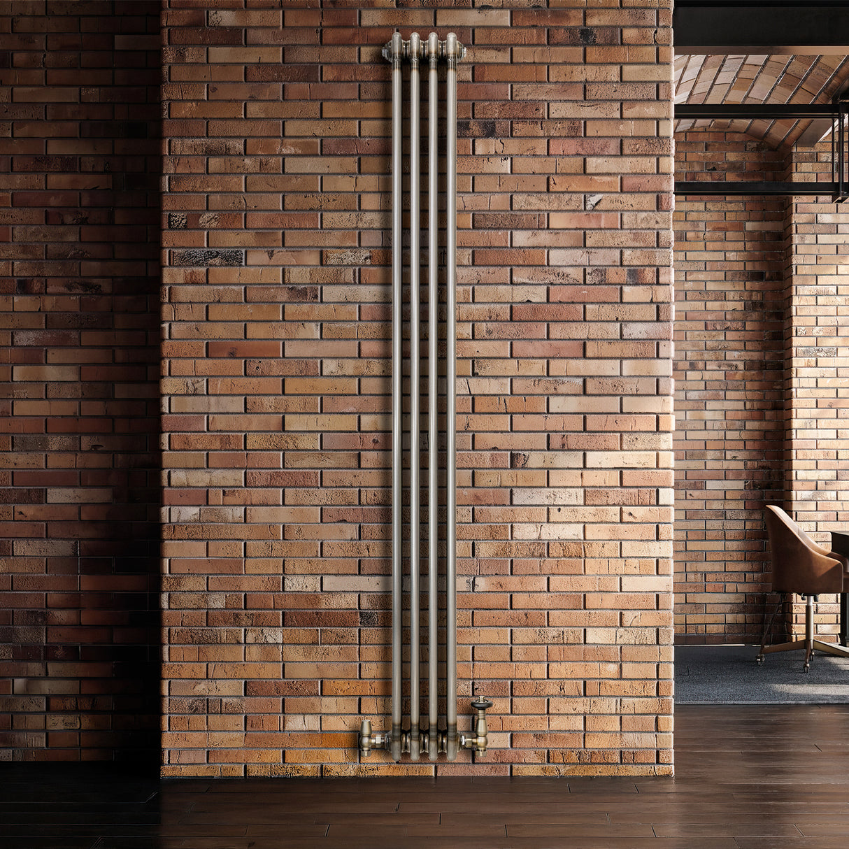Radiador Tradicional de 3 Columnas - 1800 x 200mm - Metal Crudo
