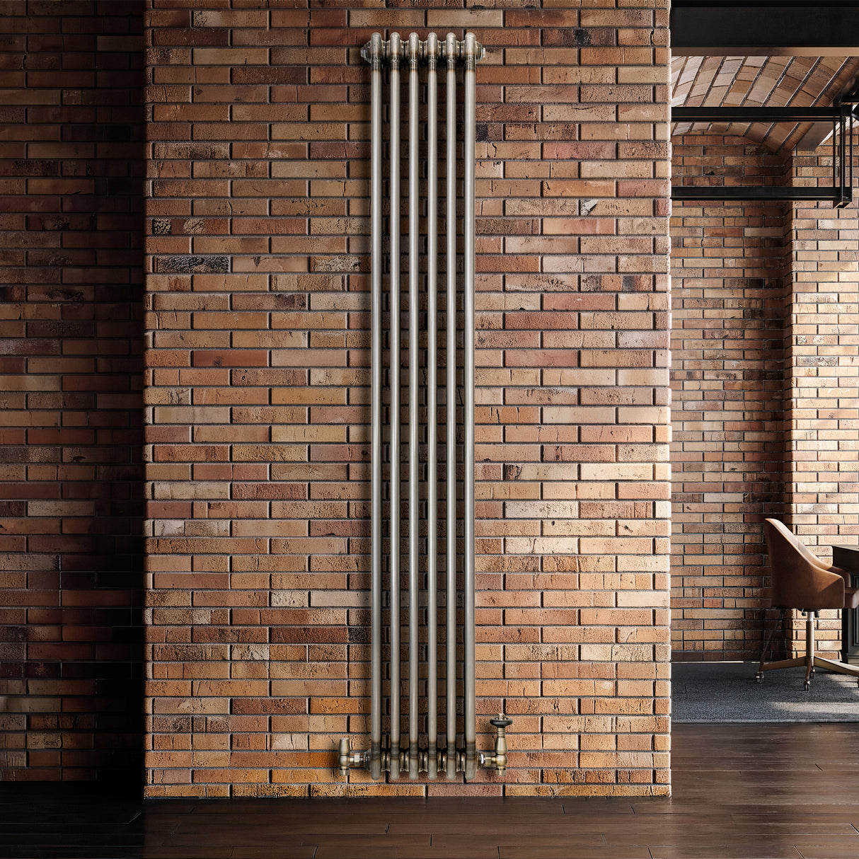 Radiador Tradicional de 3 Columnas - 1800 x 290mm - Metal Crudo